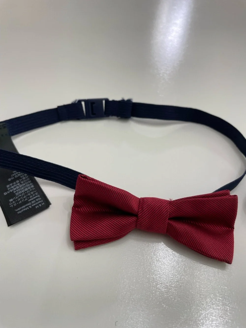 Navy Blue Burgundy Red Classic Bow Ties Wedding Funeral Formal Holiday Grandpa